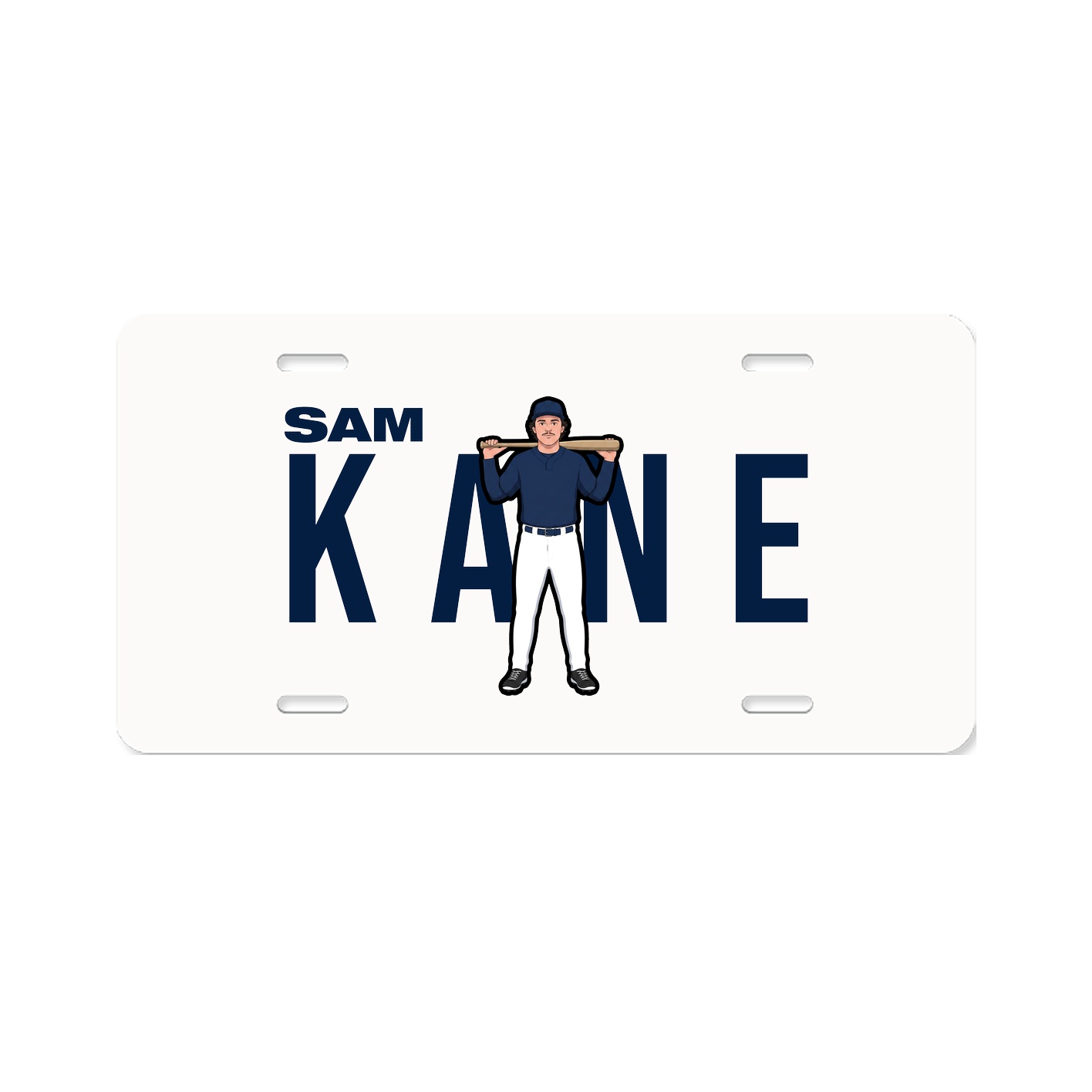 License Plate — Player Name in Classic