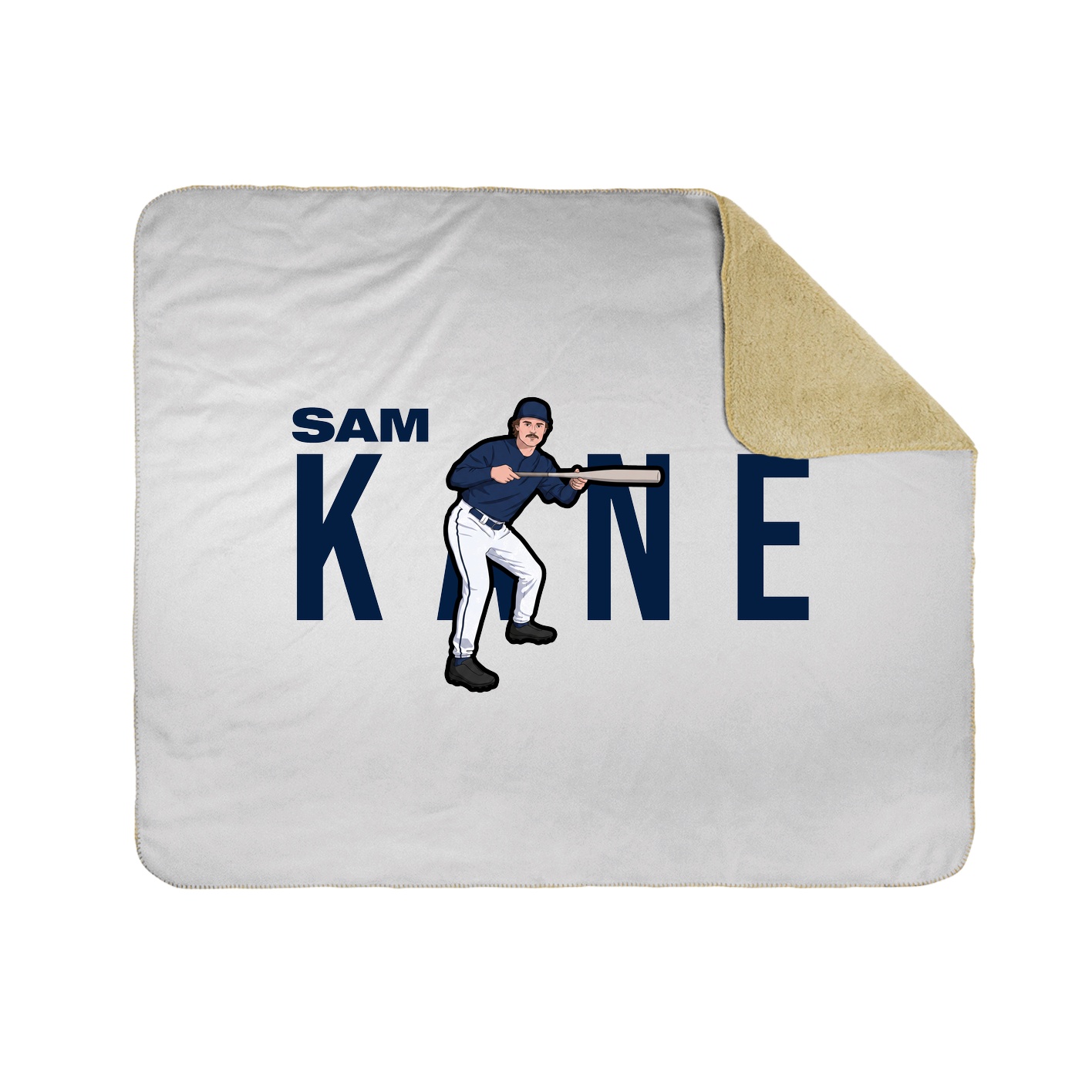 Throw Blanket — Player Name in White