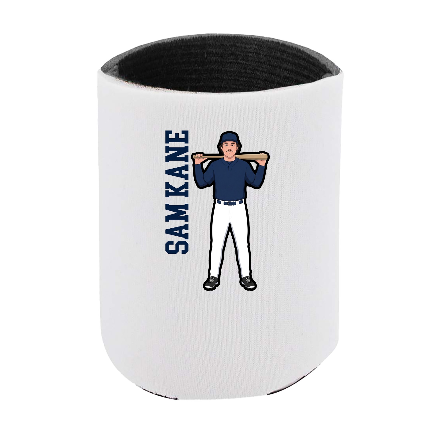 Can Holder — Name Vertical in White