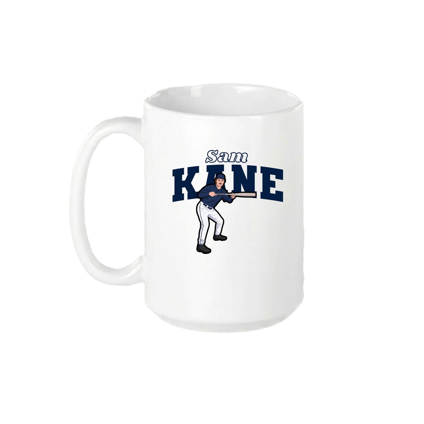 15oz Coffee Mug — Name Arch in White