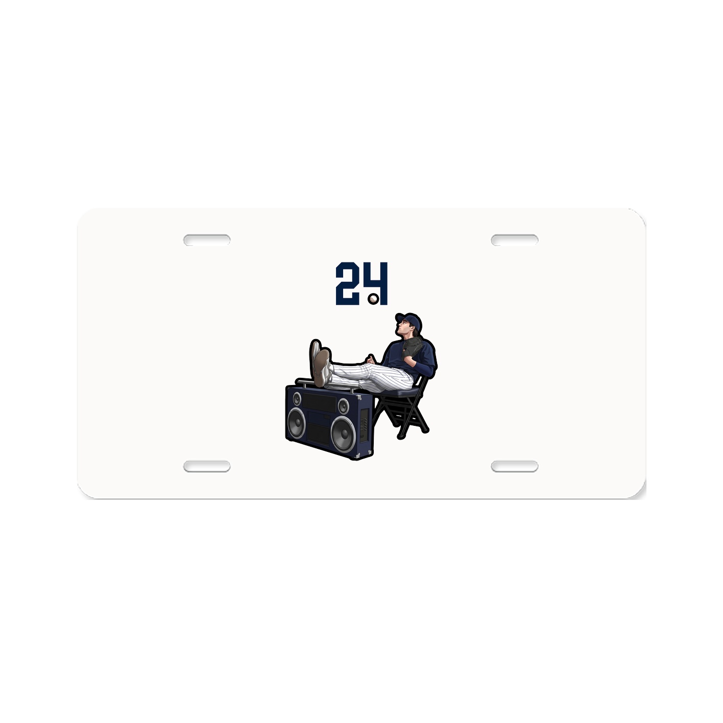 License Plate — Number Top in Classic