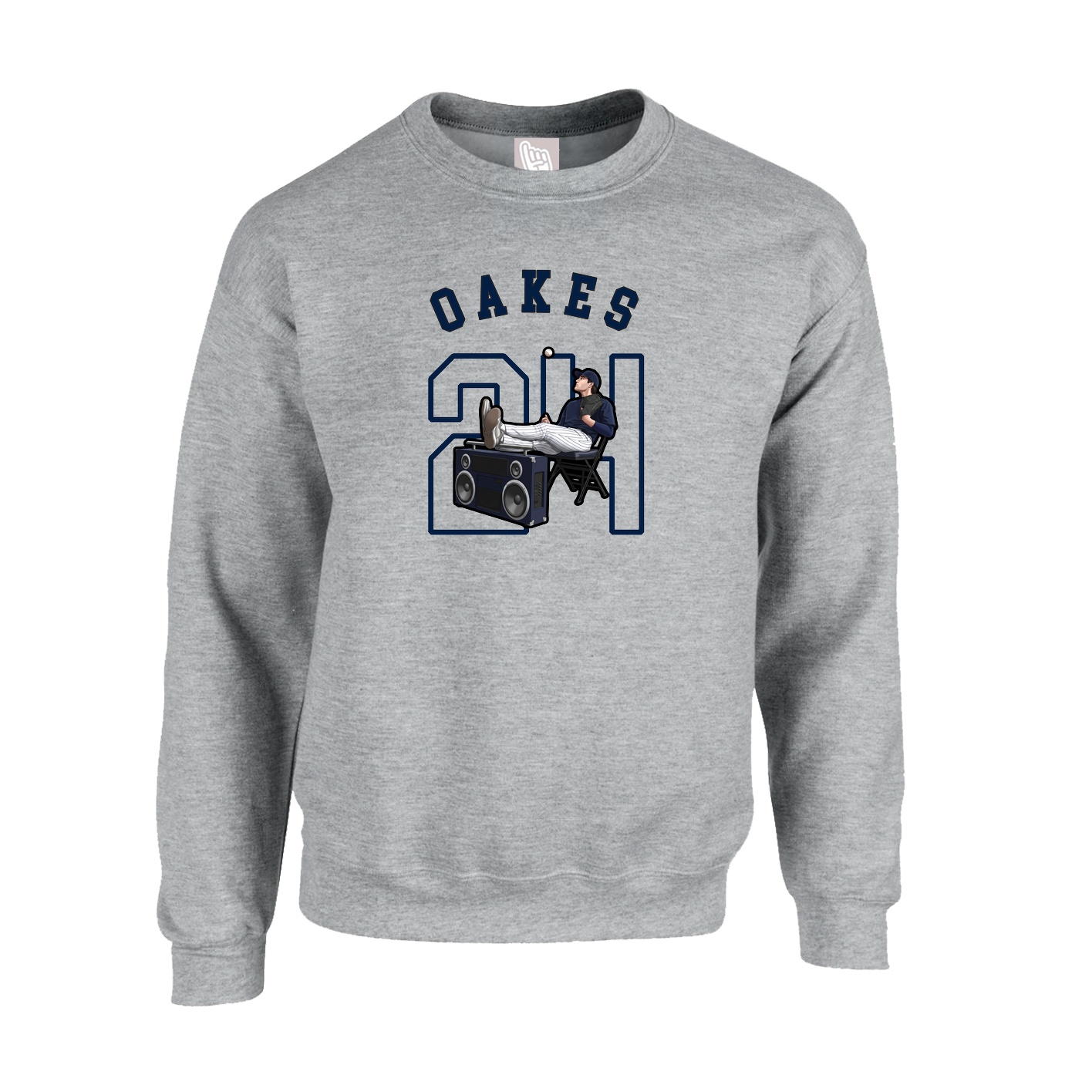 Fleece Crew — Shirsey Arch in Grey