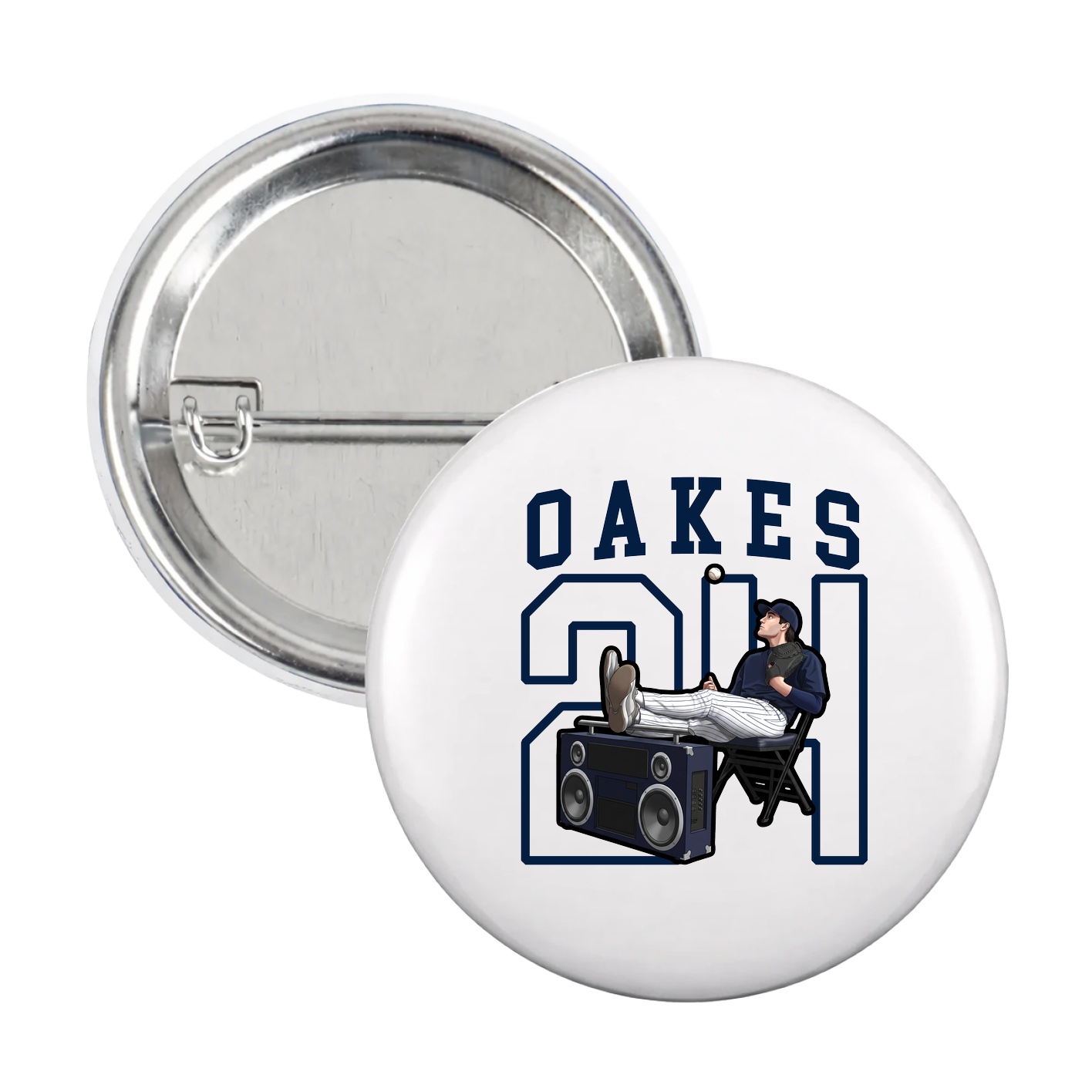 Game Day Button — Shirsey in White