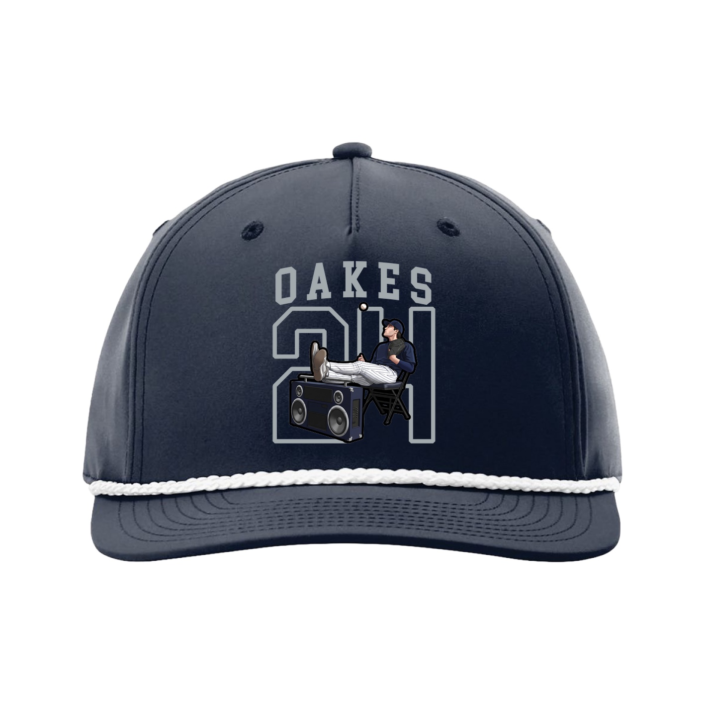 Five-Panel Classic Rope Cap — Shirsey in Navy
