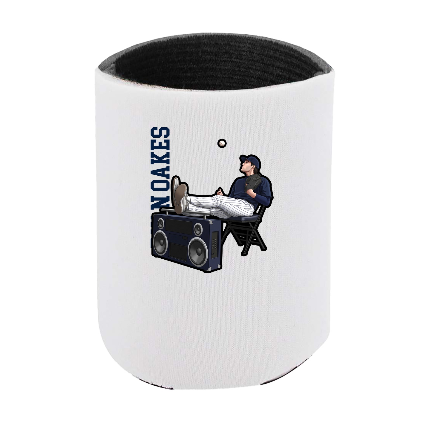 Can Holder — Name Vertical in White
