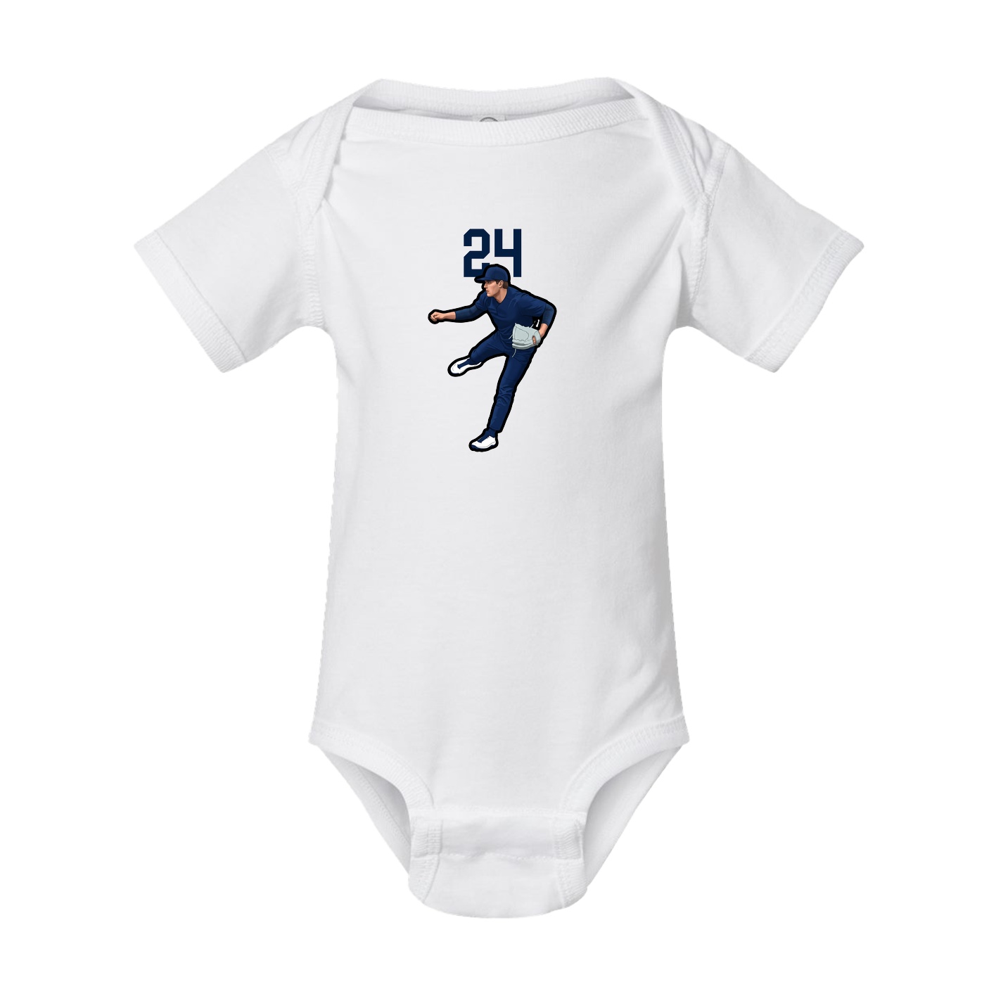 Baby Onesie — Number Top in White