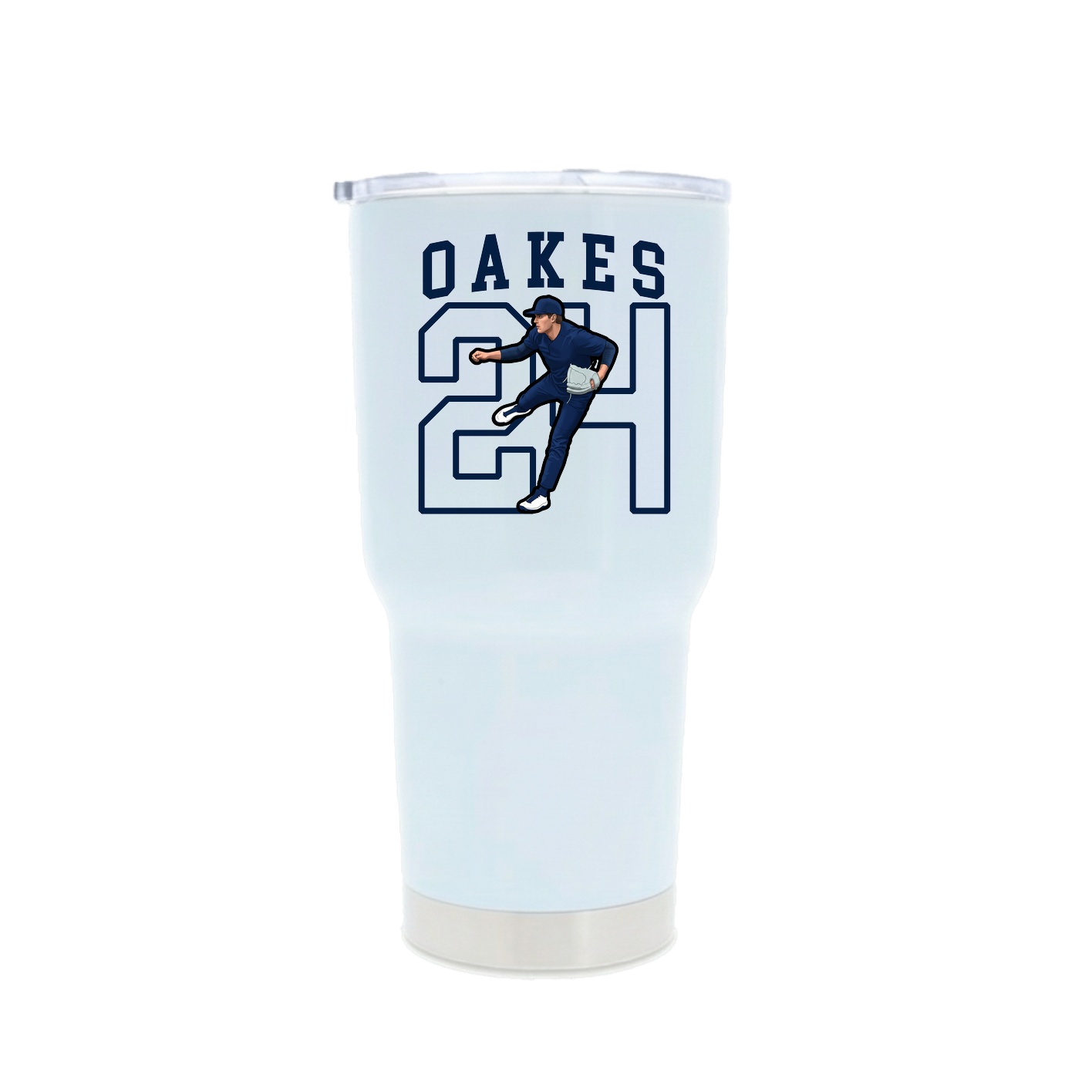 30oz Stainless Steel Tumbler — Shirsey in White