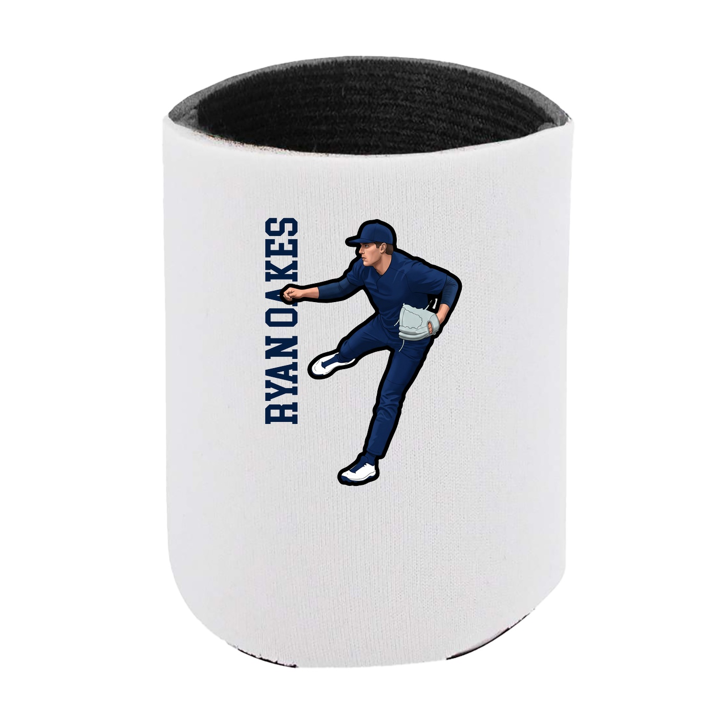Can Holder — Name Vertical in White