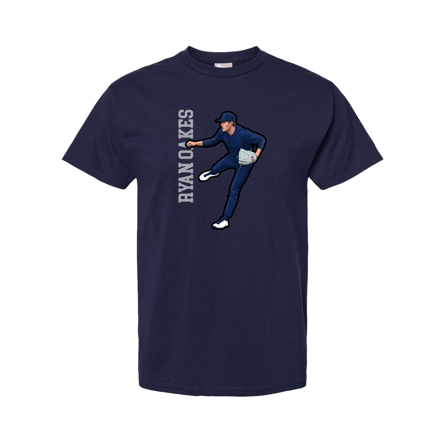 Youth Tee — Name Vertical in Navy