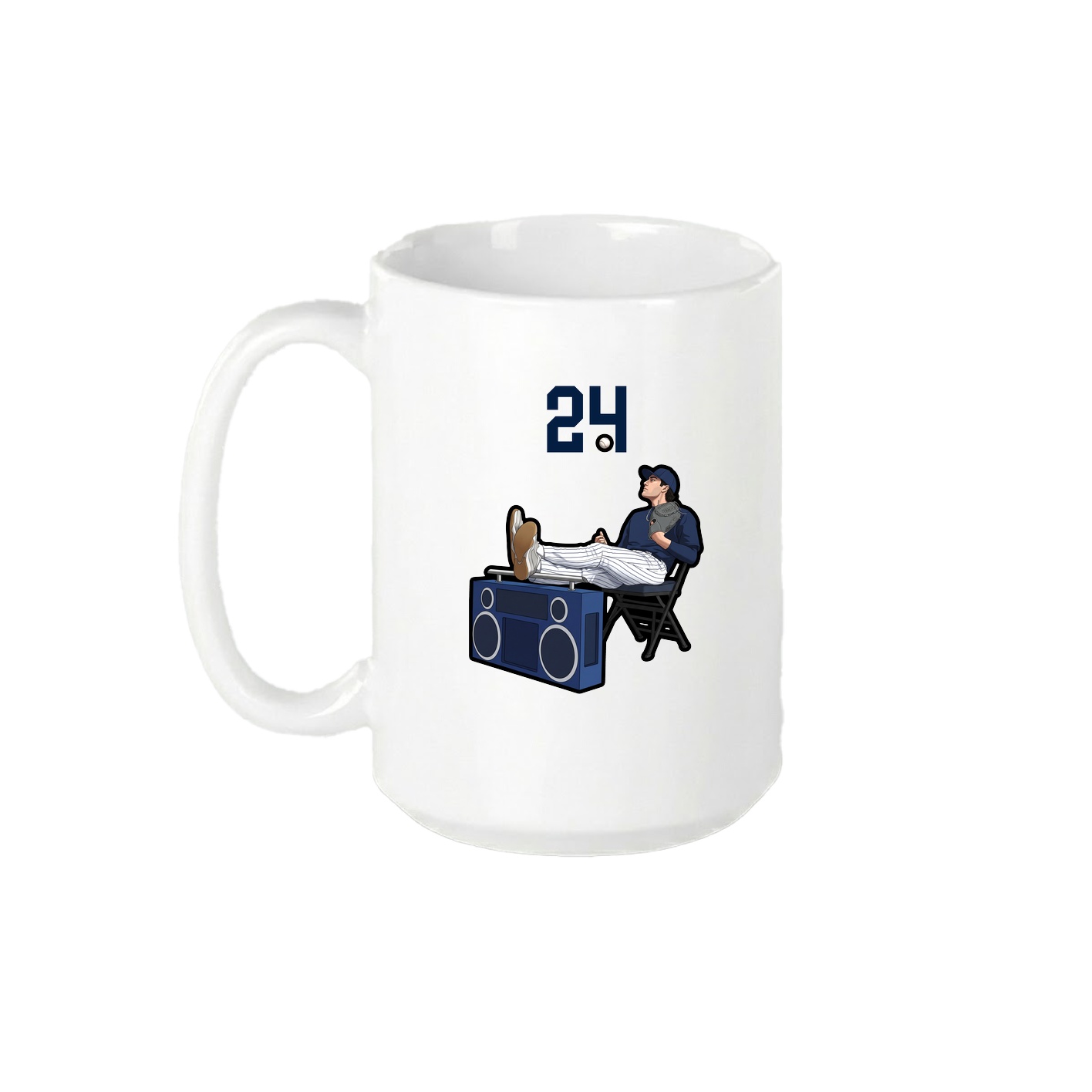 15oz Coffee Mug — Number Top in White