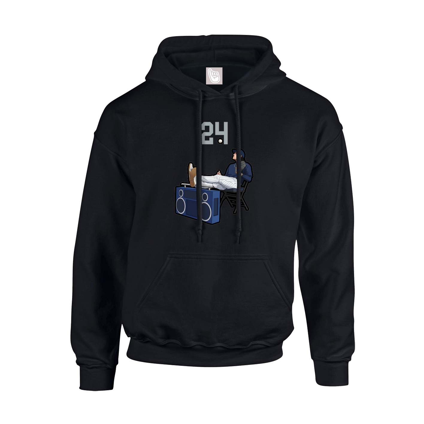 Hoodie — Number Top in Black