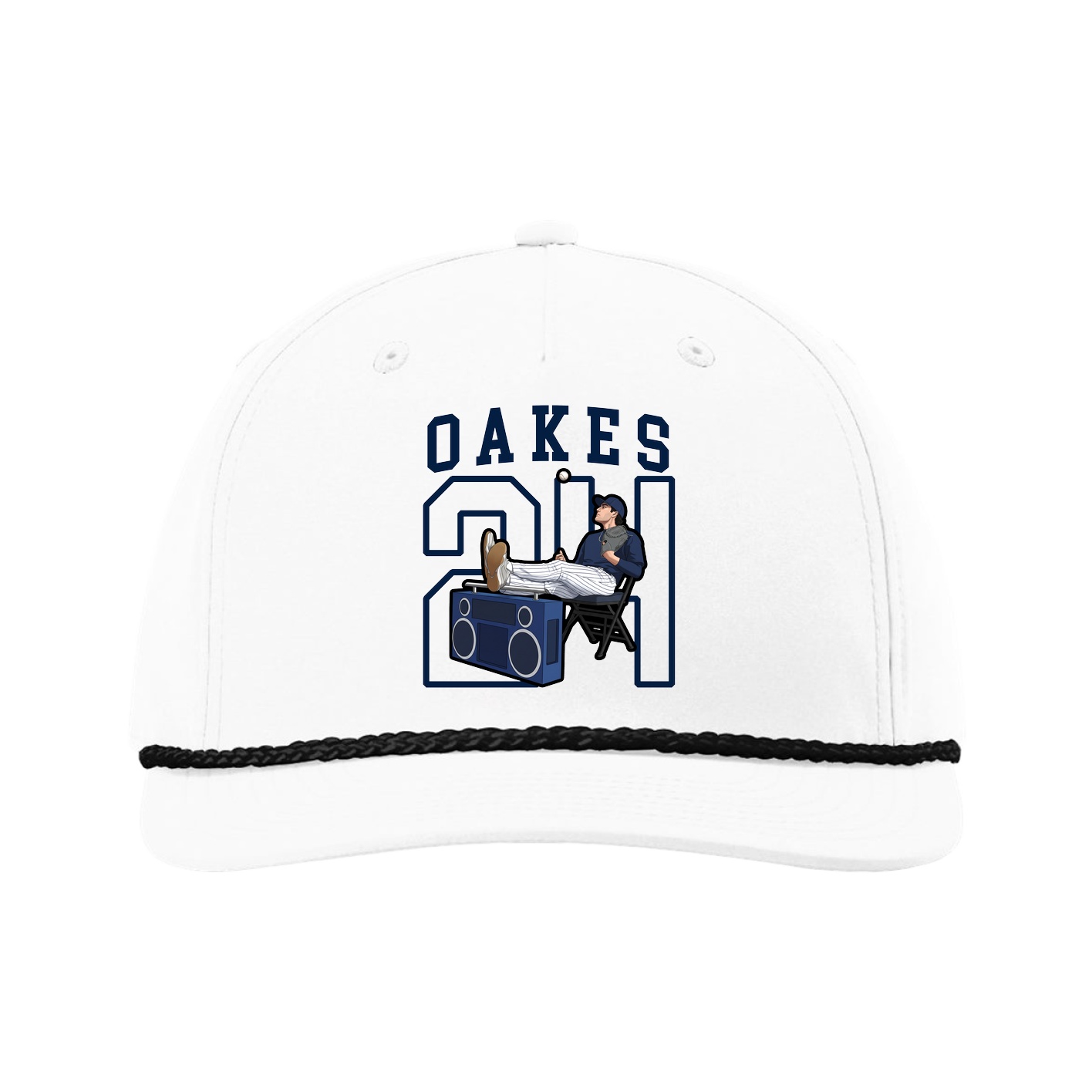 Five-Panel Classic Rope Cap — Shirsey in White