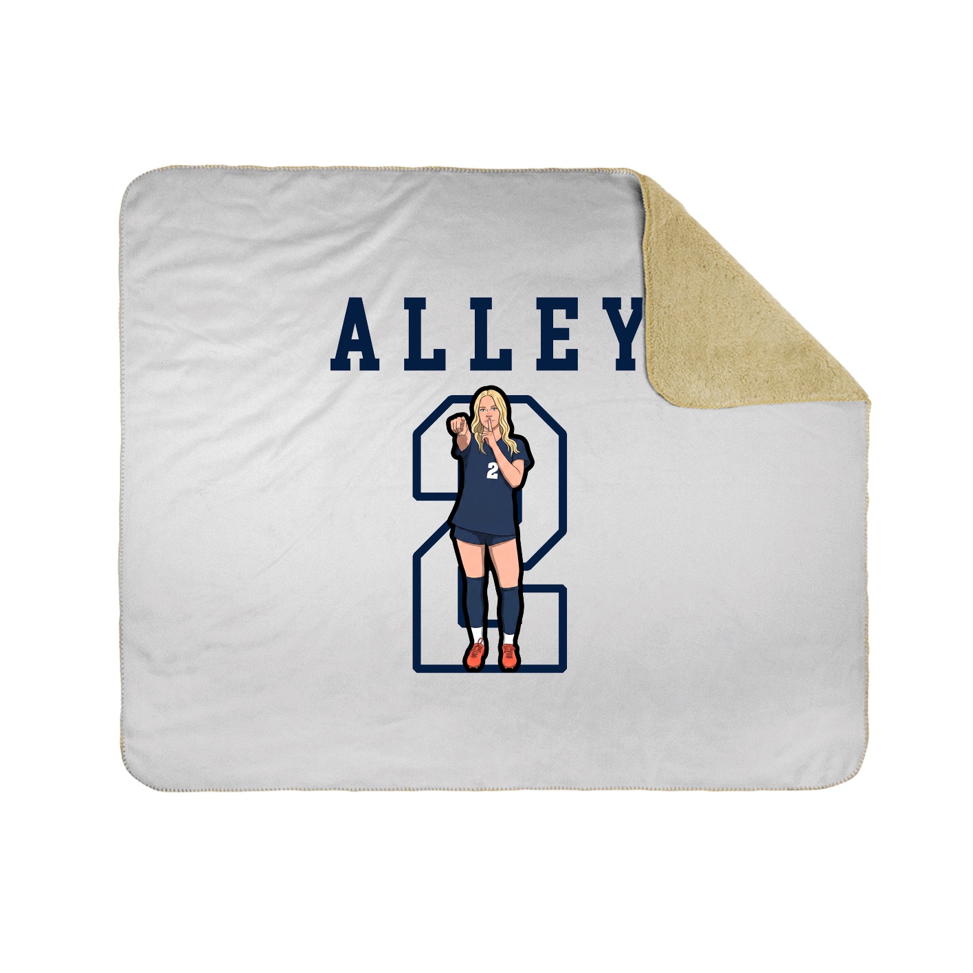 Throw Blanket — Shirsey in White