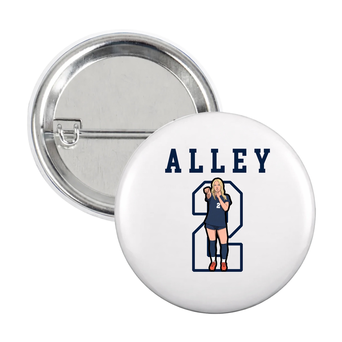 Game Day Button — Shirsey in White