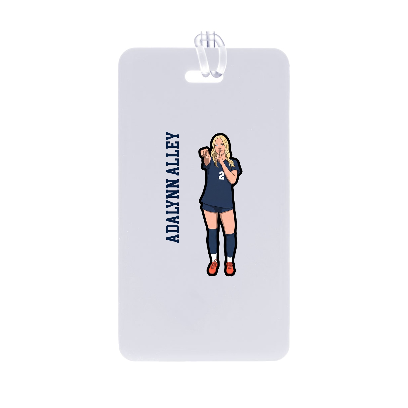 Bag Tag — Name Vertical in Classic