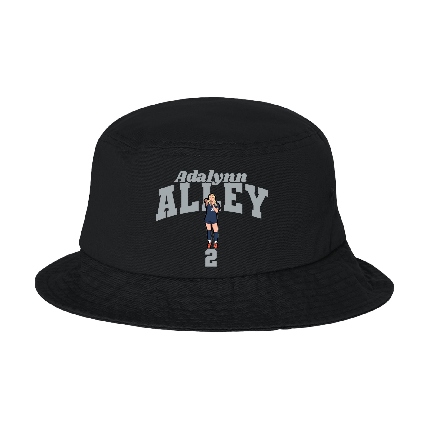 Bucket Cap — Signature Arch in Black