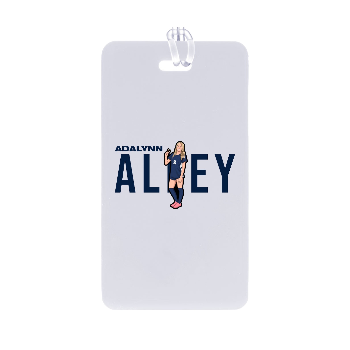 Bag Tag — Player Name in Classic