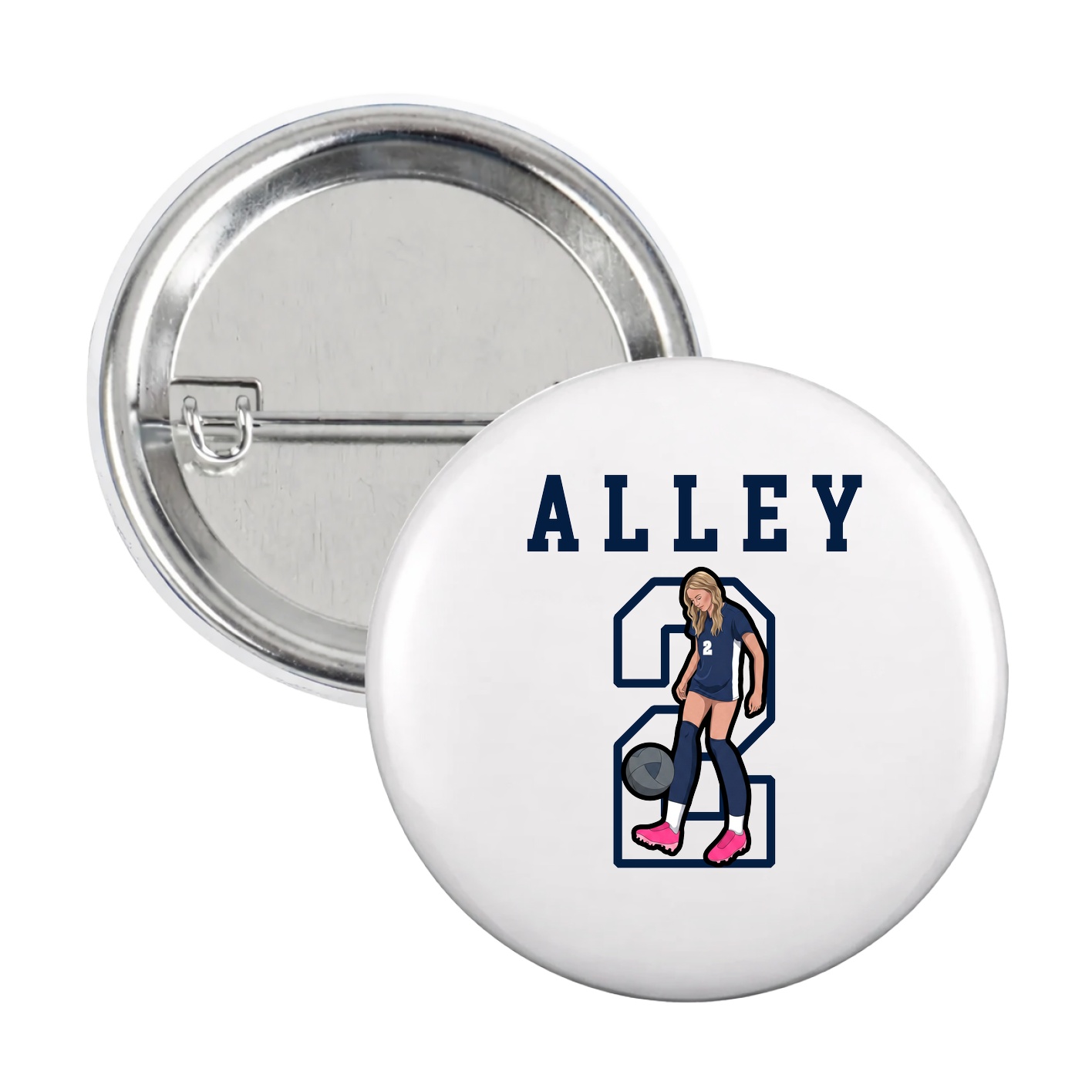 Game Day Button — Shirsey in White