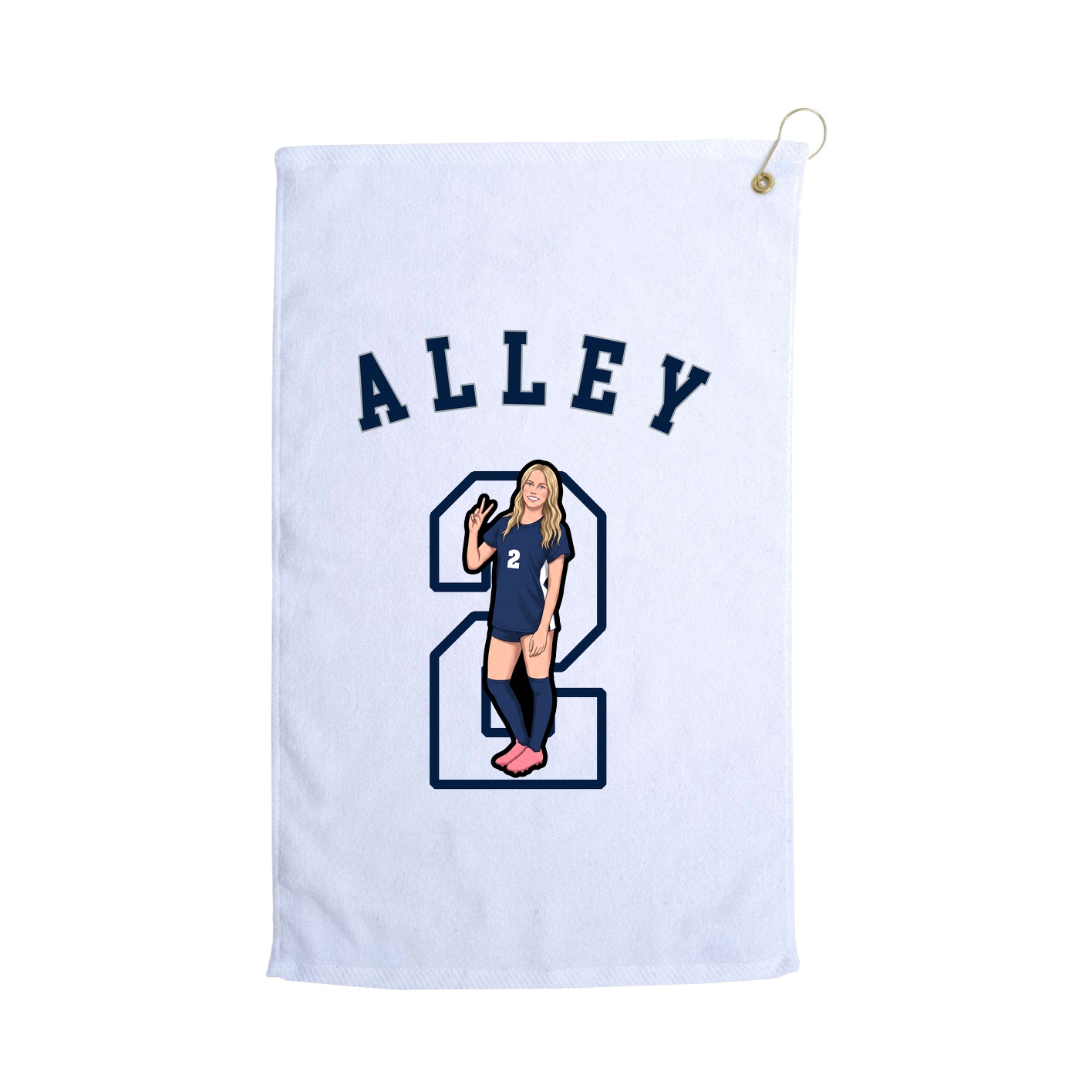 Golf Towel — Shirsey Arch in White
