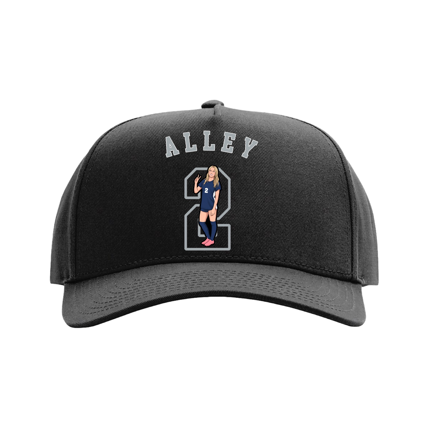 Full Fabric Five-Panel Champ Cap