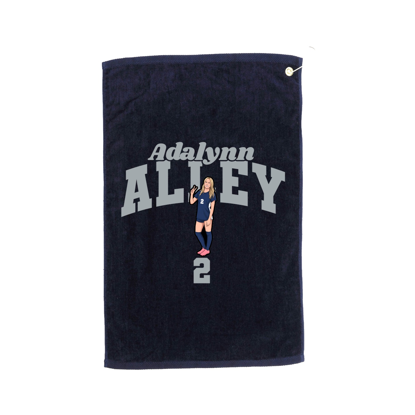 Golf Towel — Signature Arch in Navy