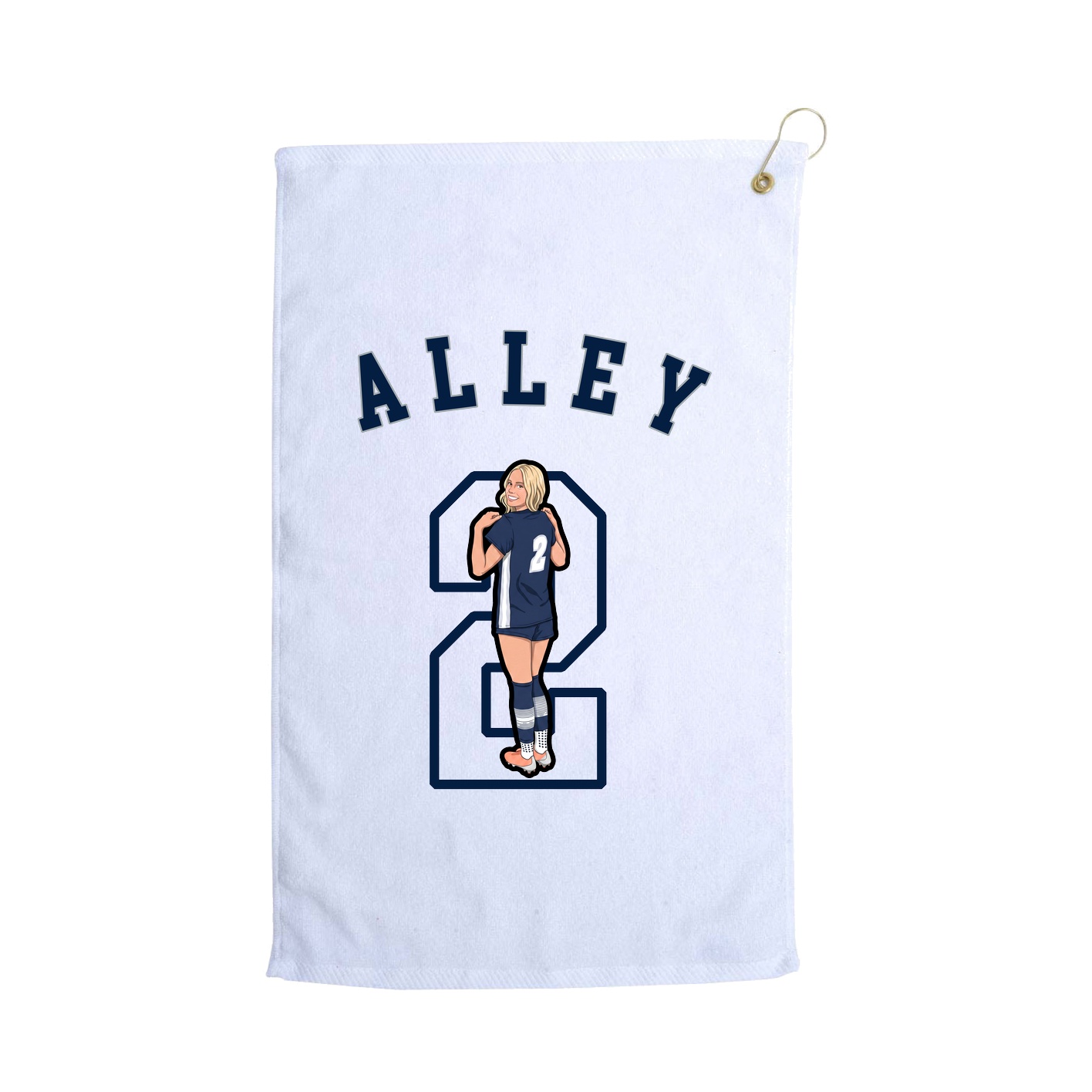 Golf Towel — Shirsey Arch in White