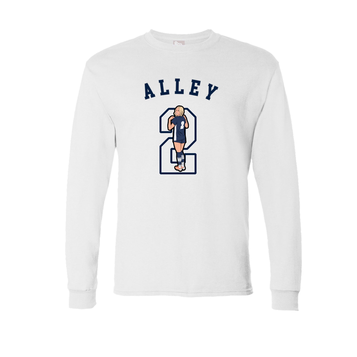 Long Sleeve Tee — Shirsey Arch in White
