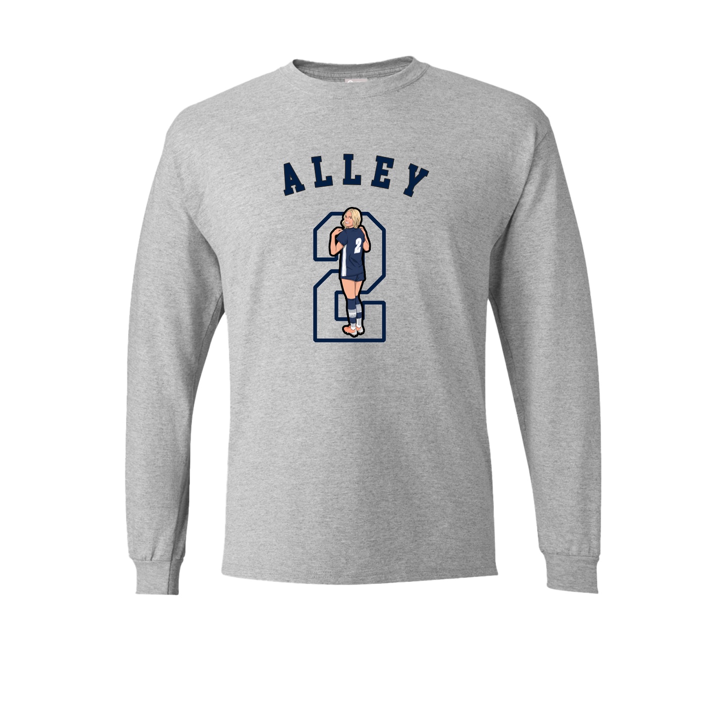 Long Sleeve Tee — Shirsey Arch in Grey