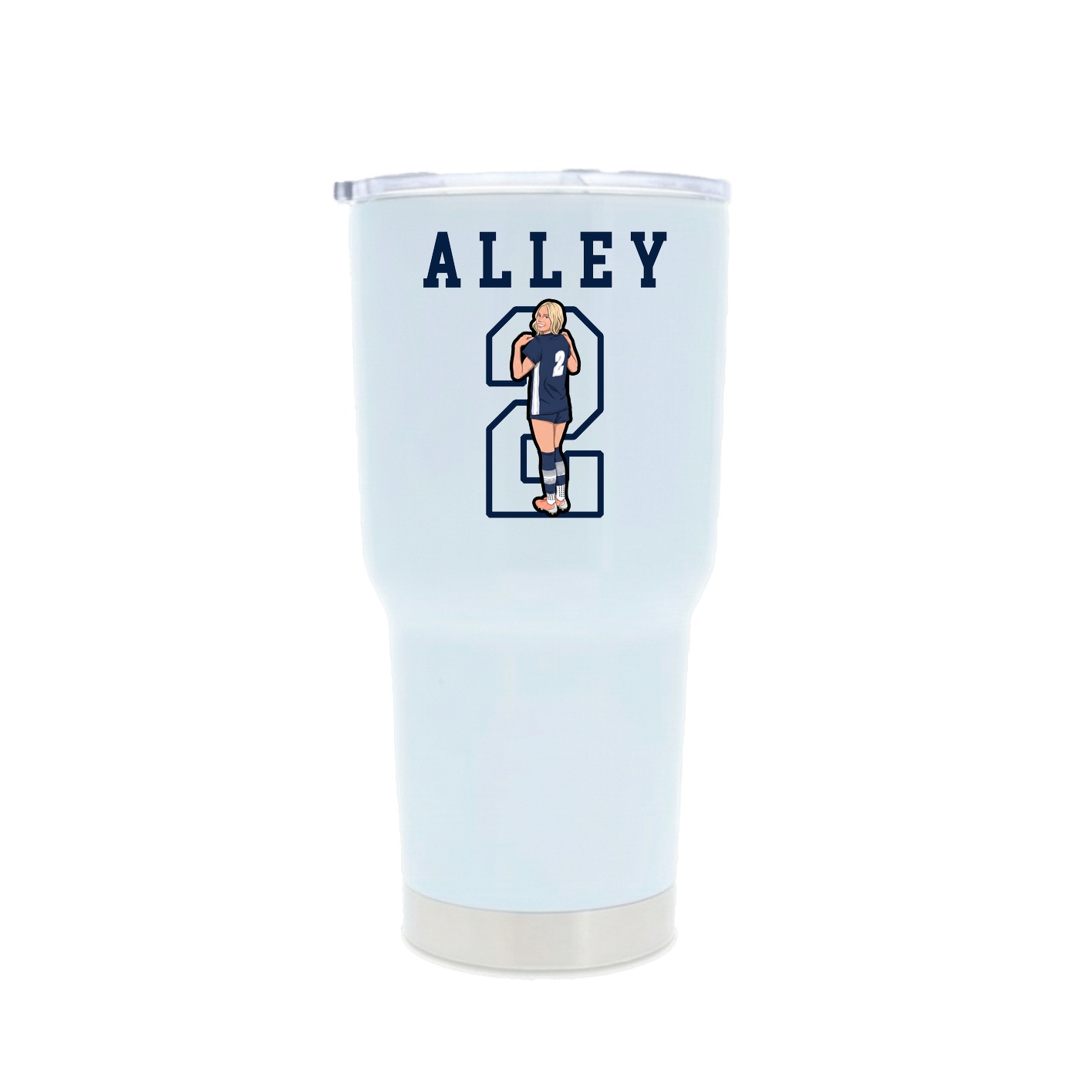30oz Stainless Steel Tumbler — Shirsey in White