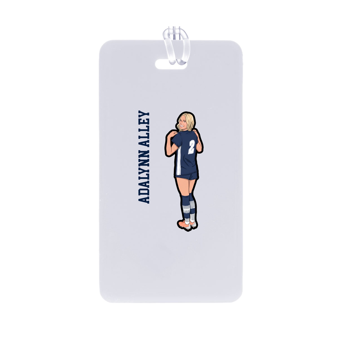Bag Tag — Name Vertical in Classic