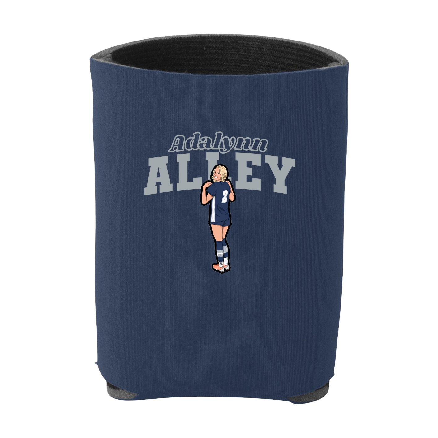 Can Holder — Name Arch in Navy