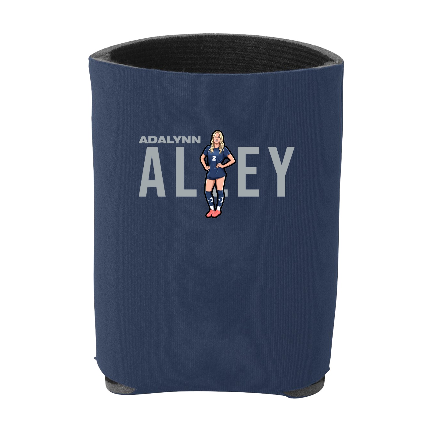 Can Holder — Player Name in Navy