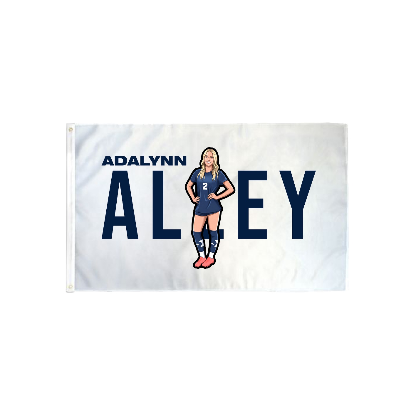 3x5 Flag — Player Name in Classic