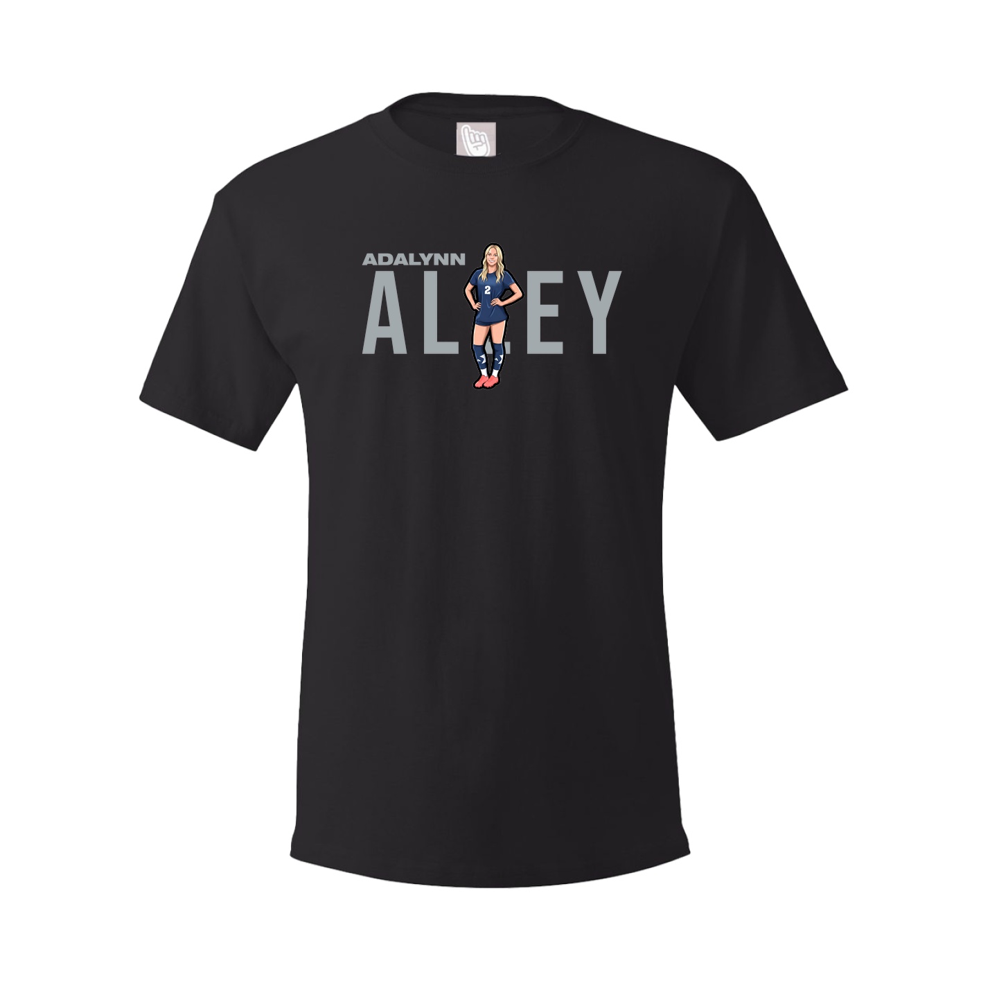 Youth Tee — Player Name in Black