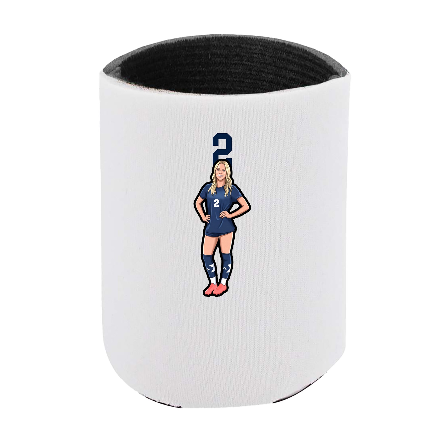 Can Holder — Number Top in White