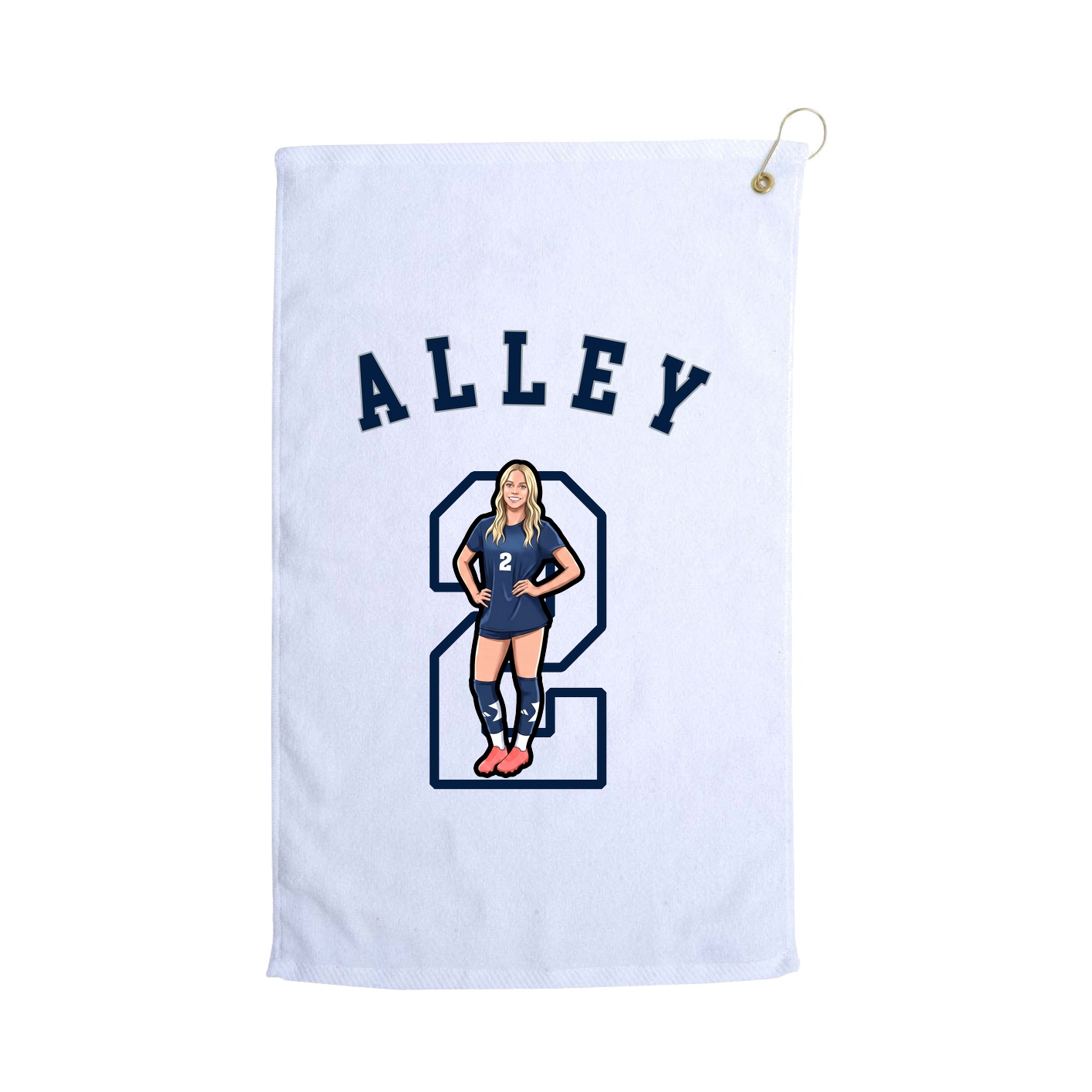 Golf Towel — Shirsey Arch in White