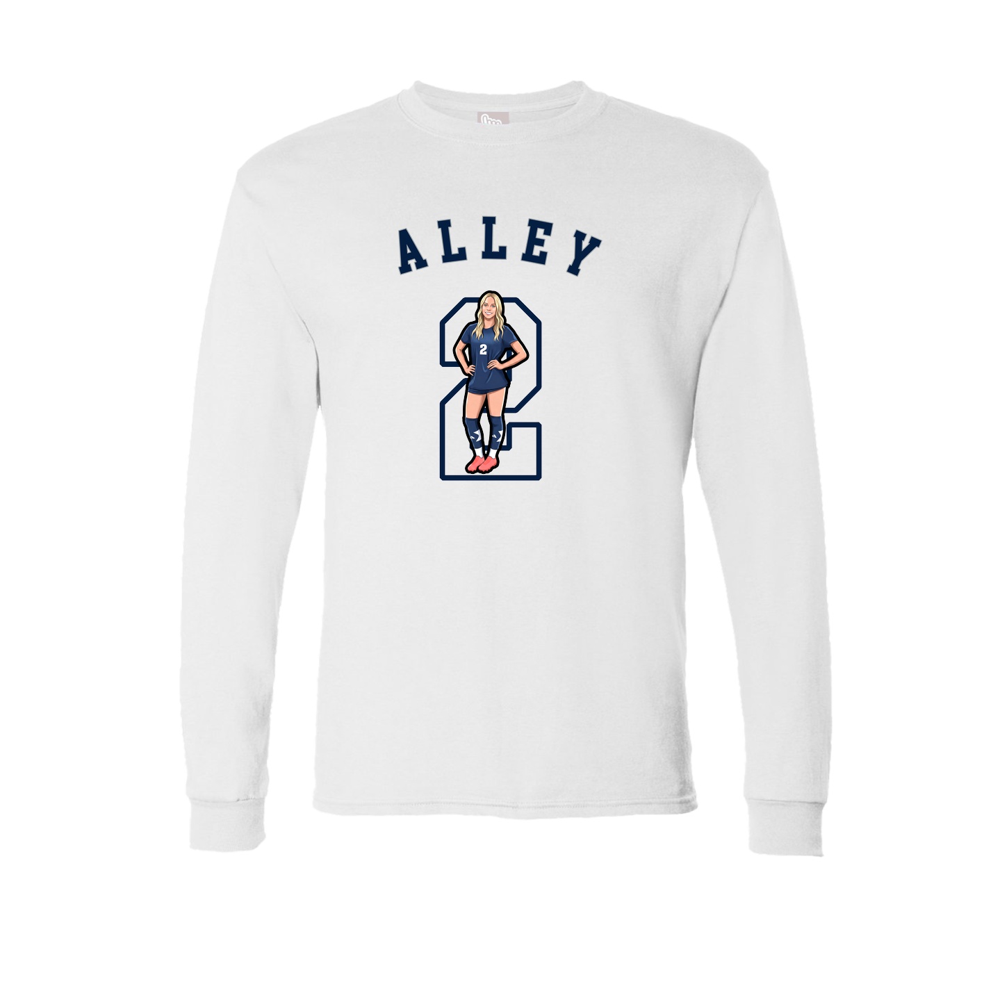 Long Sleeve Tee — Shirsey Arch in White