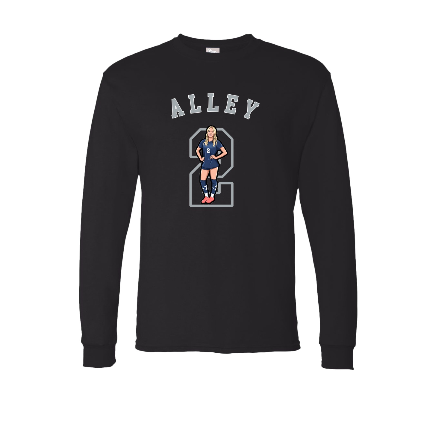 Long Sleeve Tee — Shirsey Arch in Black