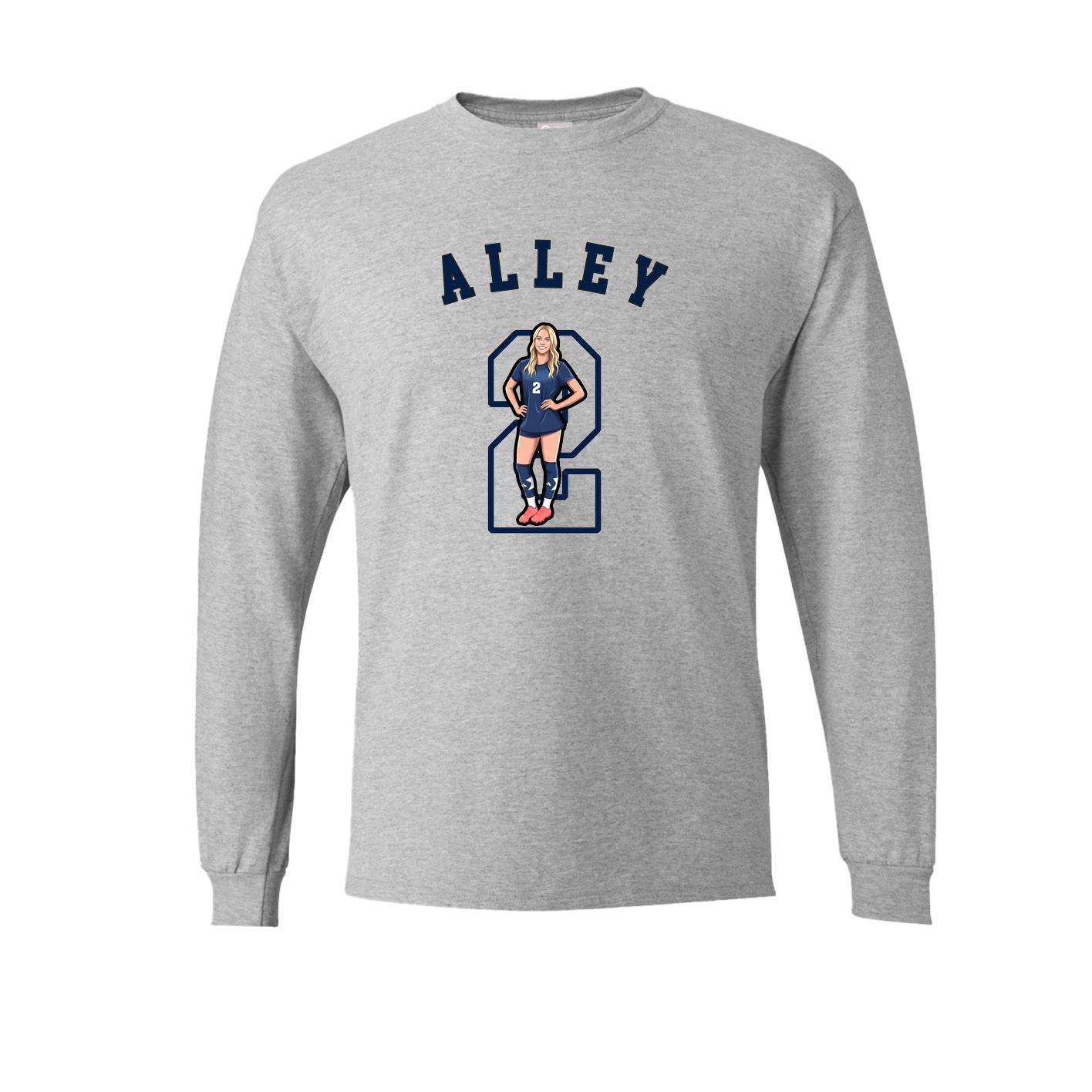 Long Sleeve Tee — Shirsey Arch in Grey