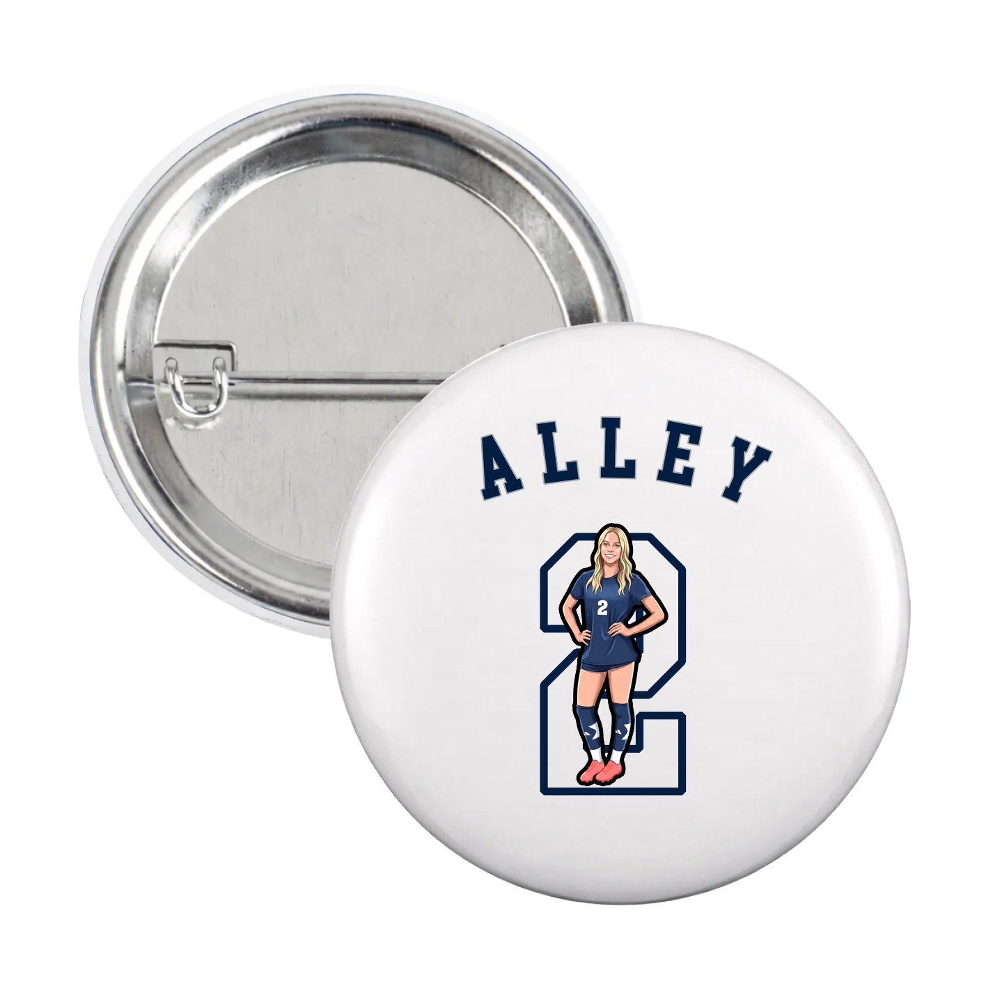 Game Day Button — Shirsey Arch in White