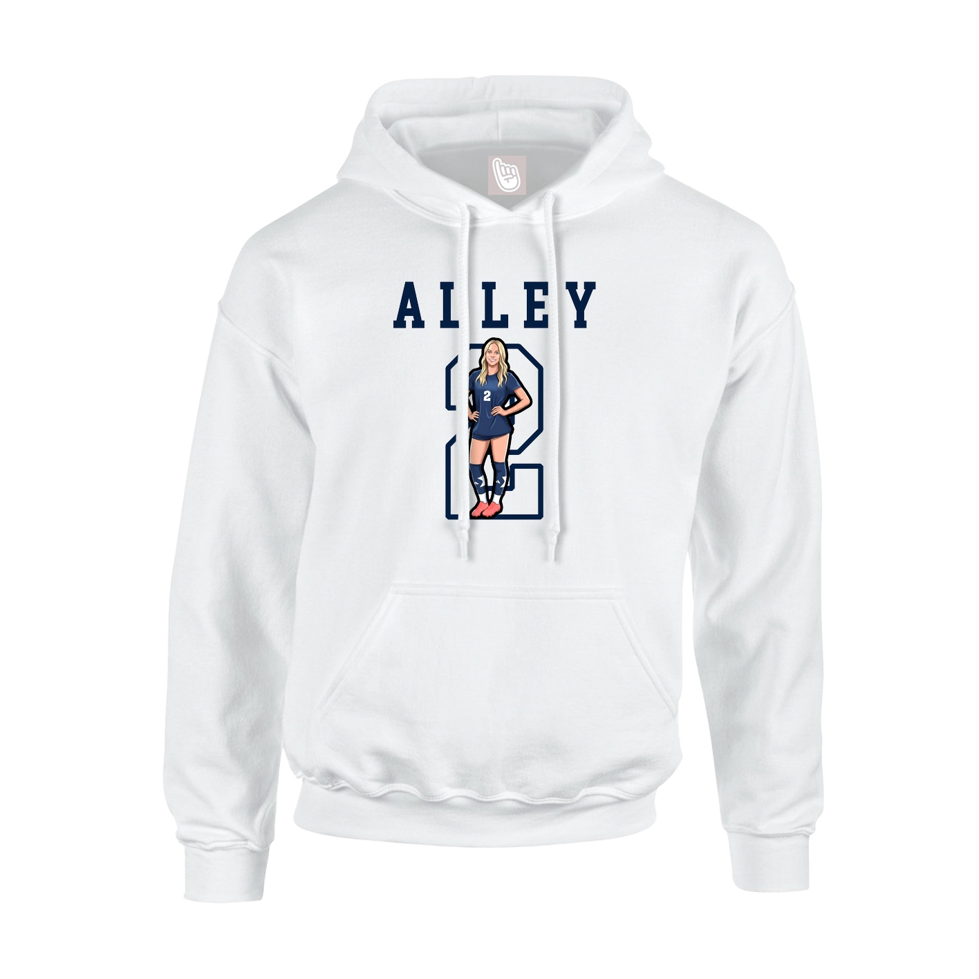 Hoodie — Shirsey in White