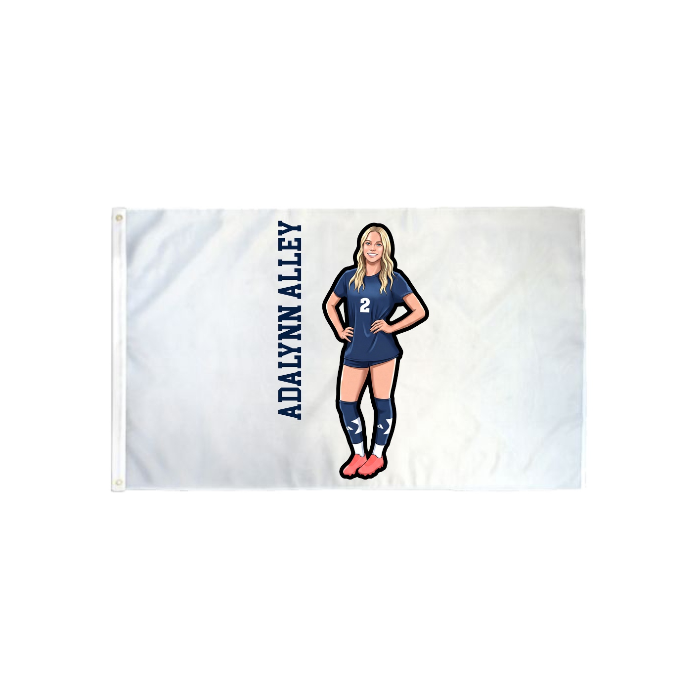 3x5 Flag — Name Vertical in Classic