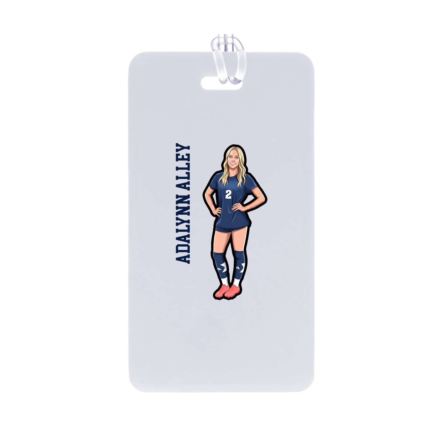 Bag Tag — Name Vertical in Classic