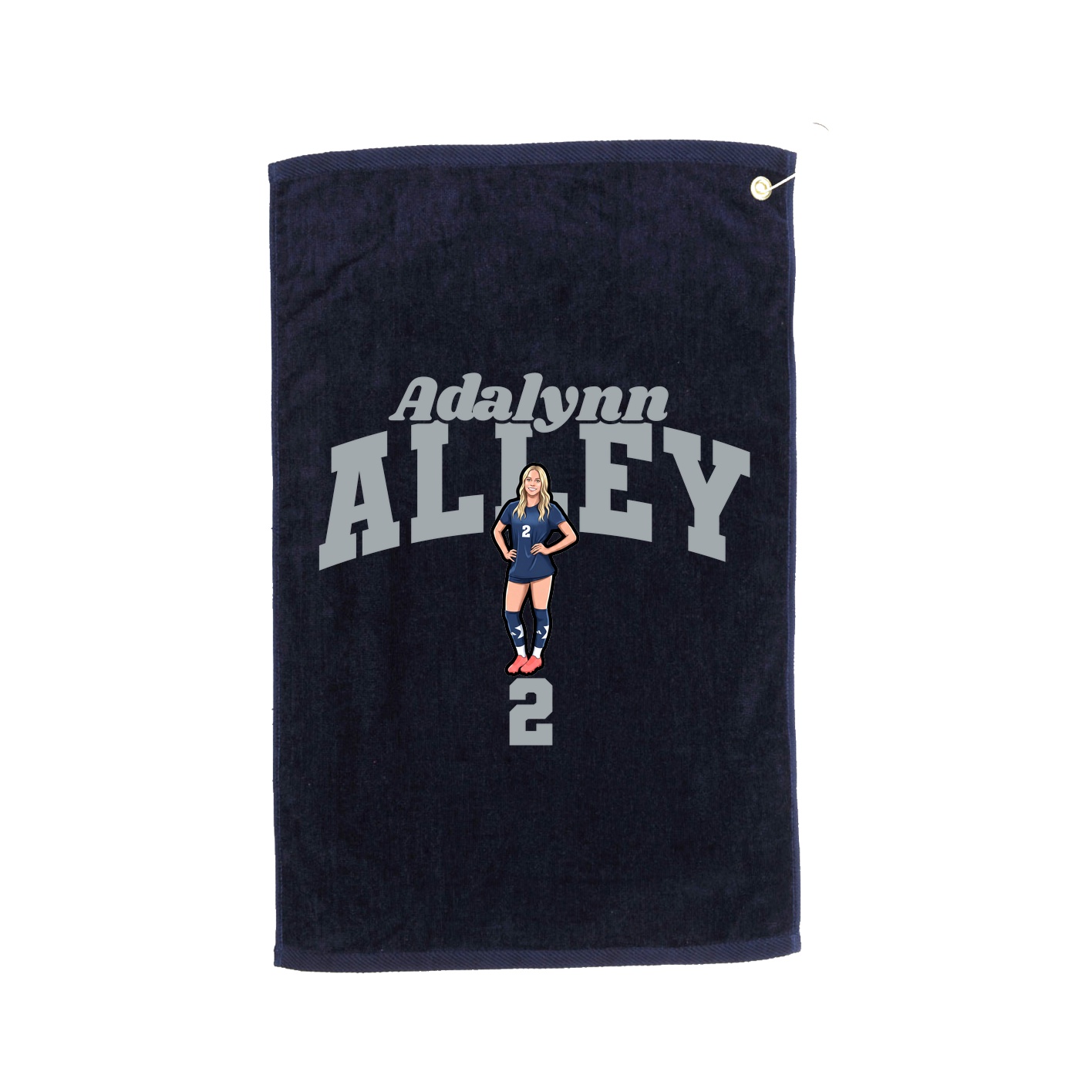Golf Towel — Signature Arch in Navy