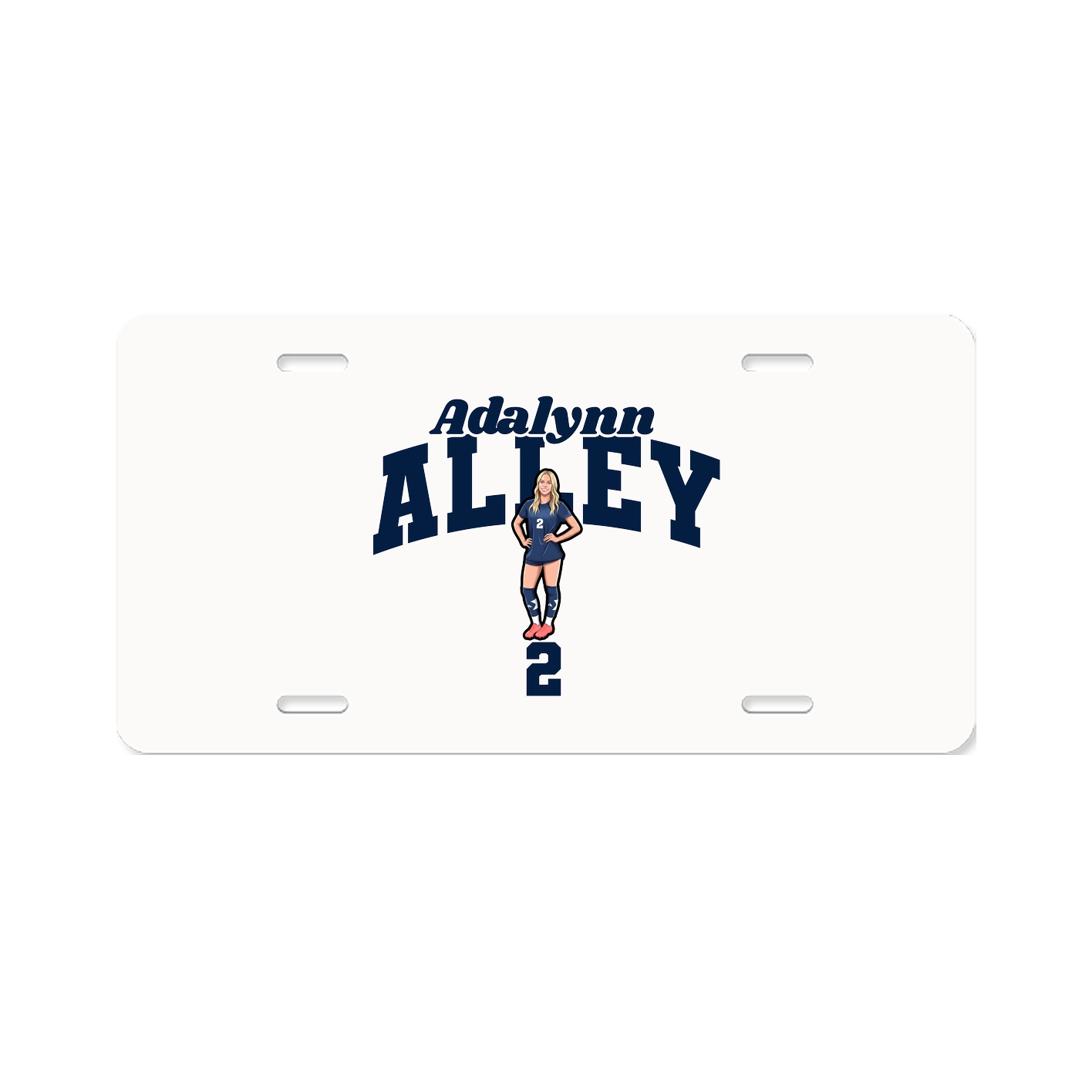 License Plate — Signature Arch in Classic