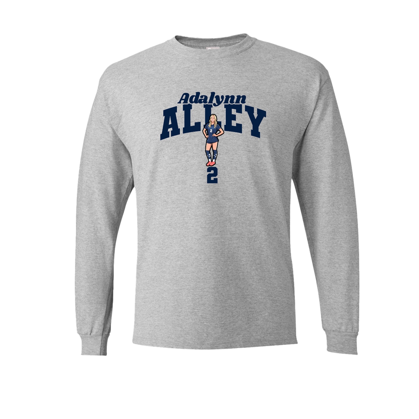 Long Sleeve Tee — Signature Arch in Grey