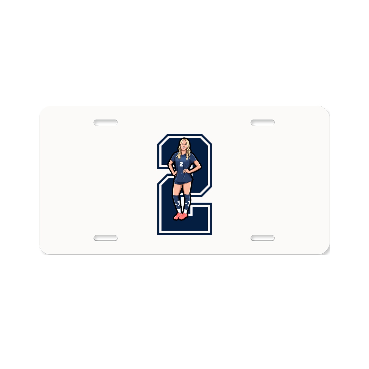 License Plate — Number in Classic