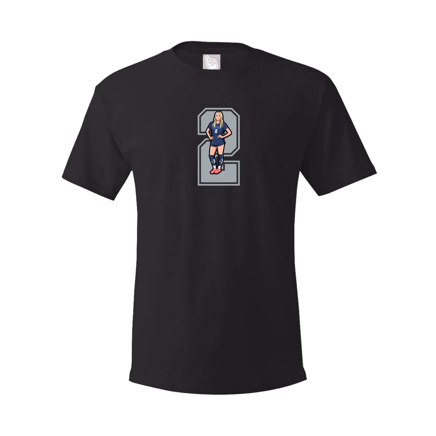 Youth Tee — Number in Black