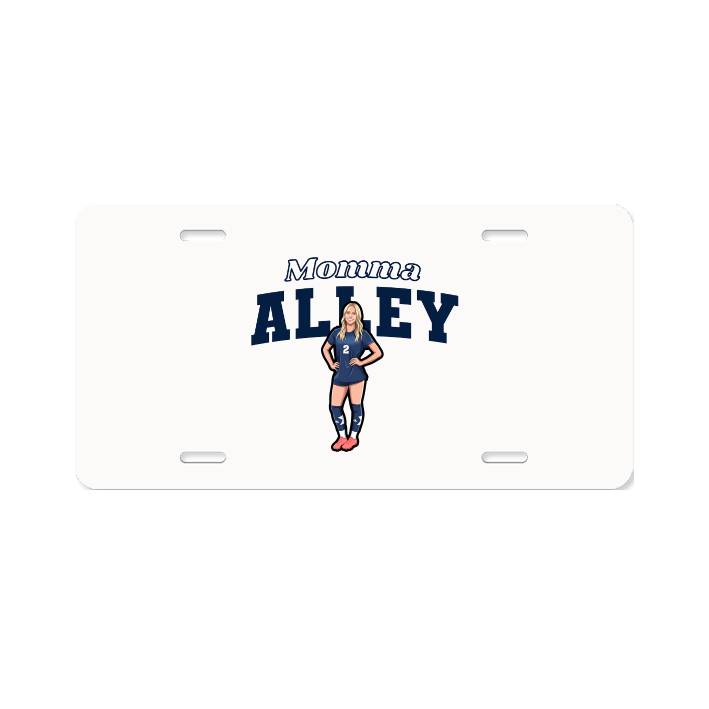 License Plate — Mothers Day Block in Classic