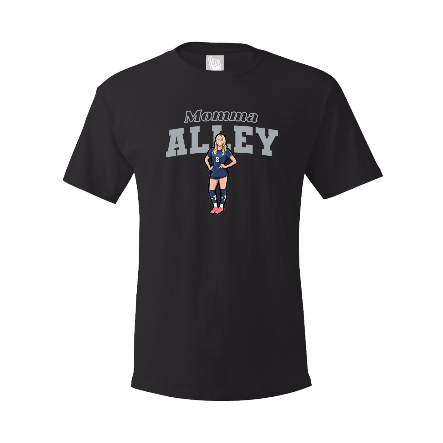 Youth Tee — Mothers Day Block in Black